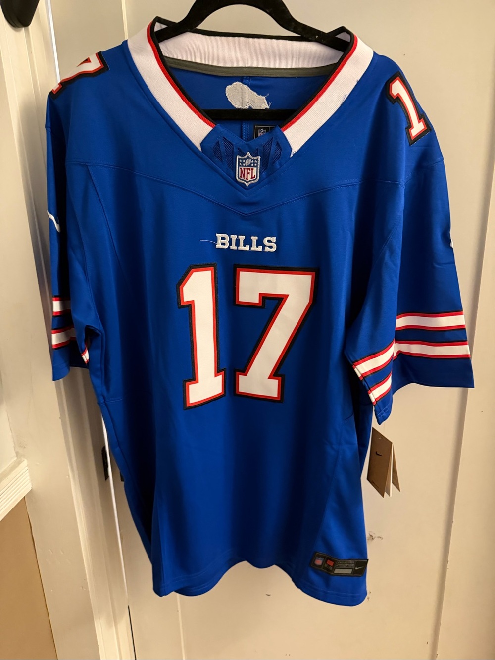 Nike Blue Buffalo Bills #17 Josh AllenMen's Football Jersey